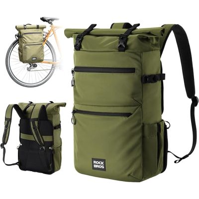 Rockbros multifunctional bag/backpack green 11-16l