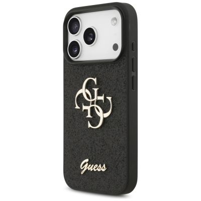 2. Guess Fixed Glitter Big 4G case for iPhone 17 Pro - black
