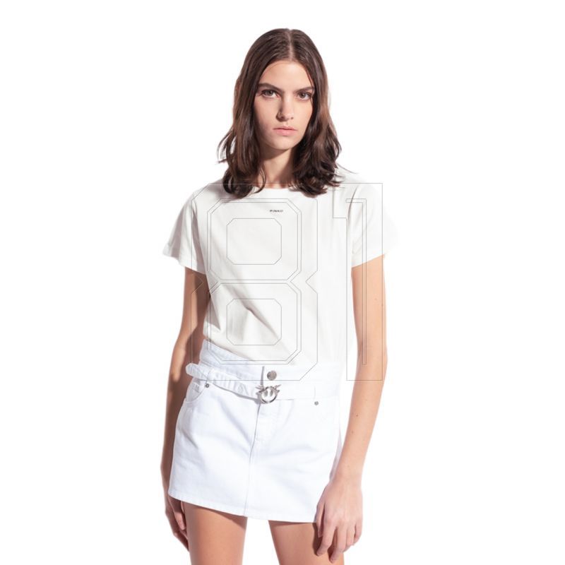 6. Pinko Basico T-shirts W 100373A0KP