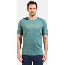 Men’s short-sleeve ODLO Ascent PW 130 Run. Bike. Hike. T-Shirt Crew Neck s/s, blue
