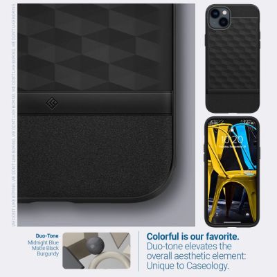 7. Caseology Parallax Mag MagSafe iPhone 14 Plus Case - Matte Black