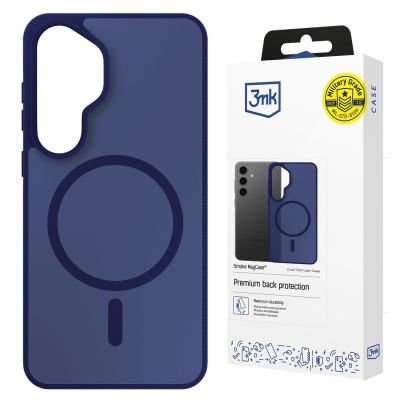 24. 3mk Smoke MagCase for Samsung Galaxy S25 - Blue-Translucent