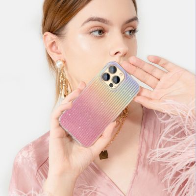 2. Kingxbar Travel Series luxurious elegant case for iPhone 13 Pro orange (Sunset)