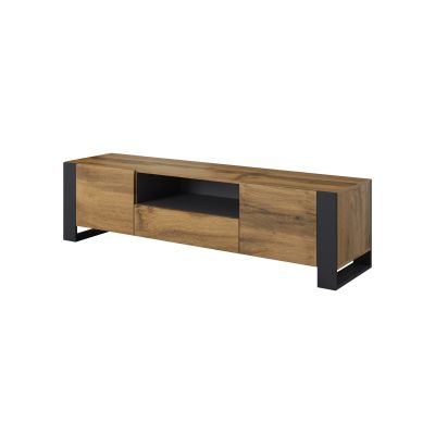2. TV cabinet WOOD 180/44/48 wotan oak + anthracite