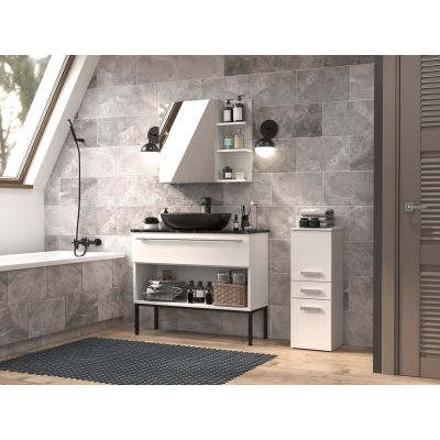 2. NEL V DDS WHITE BATHROOM COLUMN