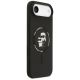 4. Karl Lagerfeld Silicone Karl&Choupette Ring MagSafe Case for iPhone 17 Air - Black