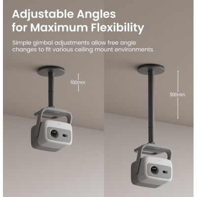 4. JmGO Ceiling Mount Projector Mounting Bracket Ceiling Gray