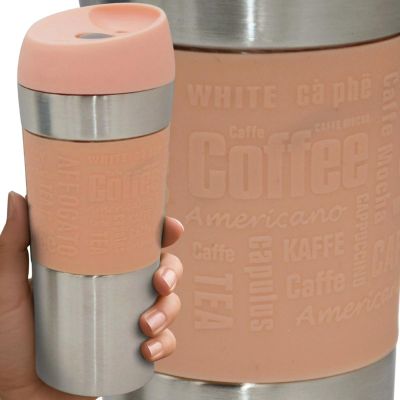 13. EXCELLENT HOUSEWARE THERMAL TRAVEL MUG 350ML PINK