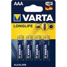 VARTA Longlife LR03 (AAA) alkaline battery pack (x 4)