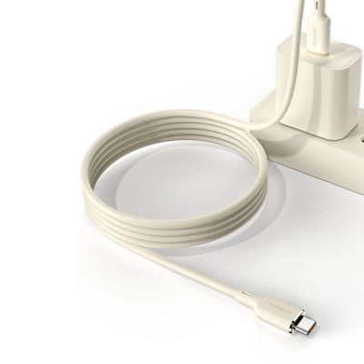 2. Dudao L7SC USB-A - USB-C cable 5A 1m - beige