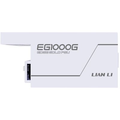 11. Lian Li EDGE GOLD 1000 80 PLUS Gold Netzteil power supply, PCIe 5.1, ATX 3.1 - 1.000 Watt, weiß, incl. USB-Hub