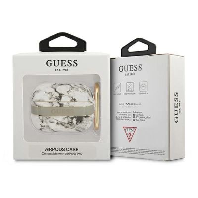 3. Guess GUAPHCHMAG AirPods Pro cover grey/grey Marble Strap Collection