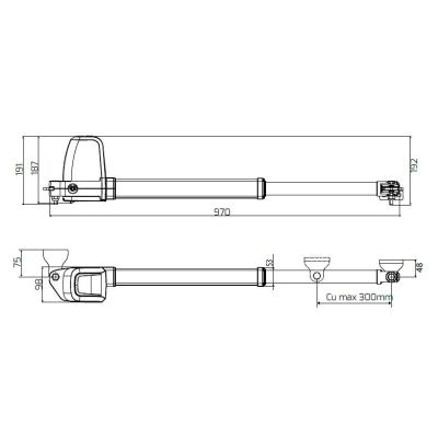6. BFT ATHOS KIT AC A40 for swing gates