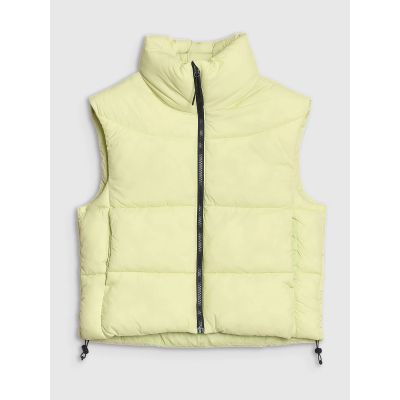 9. Cropped down vest with synthetic filling for women 4F 4FWSS25TVJAF182-45S