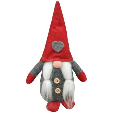 10. DECORATIVE gnome with a heart 20cm girl