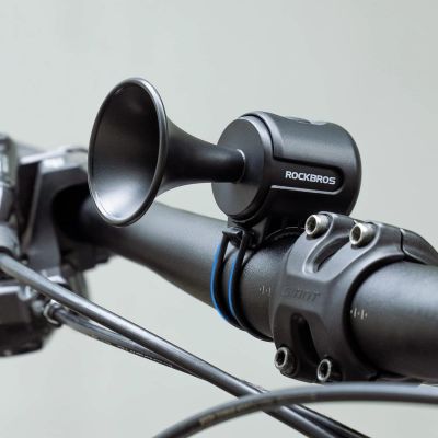 3. Rockbros 34210002001 electronic bicycle bell - black