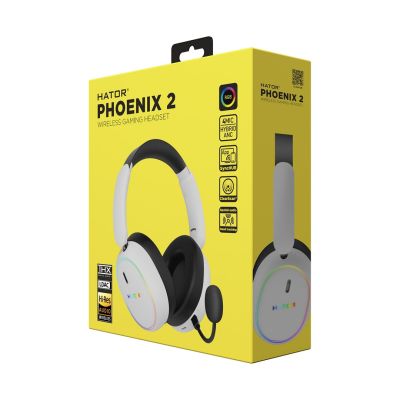 10. Hator Phoenix 2 Wireless Gaming Headphones White