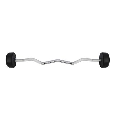 30. Rubberized GSL-40 40 KG HMS Fixed Barbell/Curl Bar