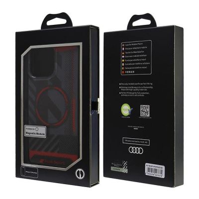 7. Audi IML Sport MagSafe iPhone 16 Pro Max 6.9" black/black hardcase AUS-IMLMIP16PM-RSQ/D2-BK