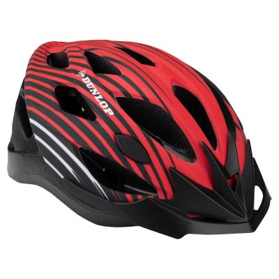 RED ADJUSTABLE CYCLING HELMET DUNLOP RM