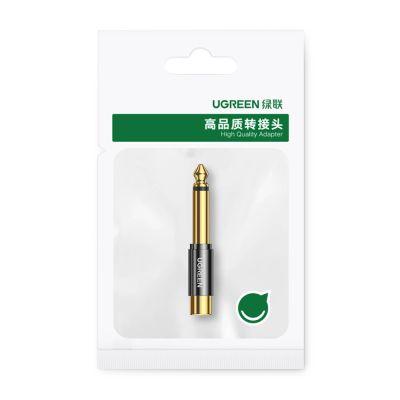 5. Ugreen 6.35mm jack adapter (male) to RCA (female) gold (AV169 80731)