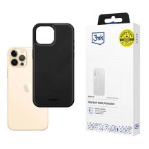 3mk Hardy Apple Silky Leather MagCase for Apple iPhone 12 / 12 Pro - Black
