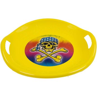 6. UFO SNOW SAUCER, YELLOW, PROFILED, R.M