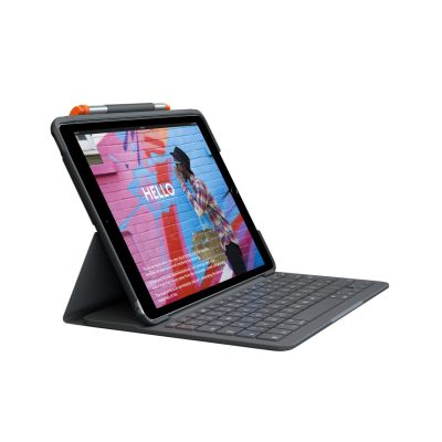 2. Logitech Slim Folio QWERTZ German Bluetooth Graphite