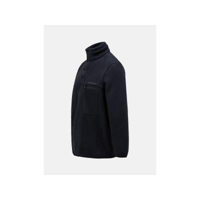 6. Peak Performance M Fleece Snap T-Neck sweatshirt black
