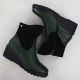 4. Women's suede wedge boots green M.Daszyński 2510