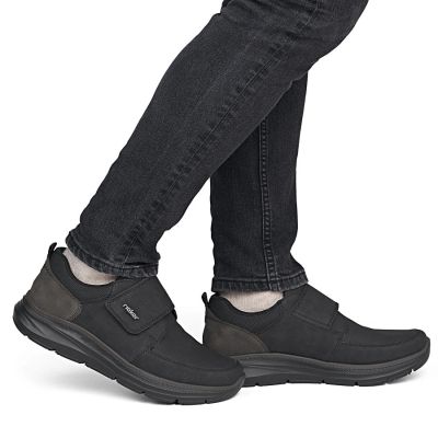 11. Rieker B1854-00 men's comfortable black Velcro shoes