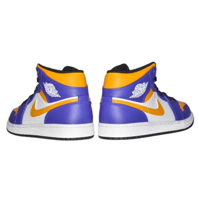 8. Air Jordan 1 MID Sneakers Los Angeles Lakers LA - DQ8426-517