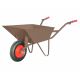 3. Construction wheelbarrow 85L/1.5mm brown