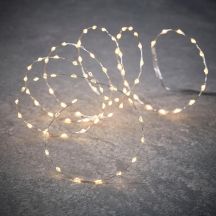 BATTERY-OPERATED WIRE LAMPS GARLAND 90 LED WHITE FLASH LUCA