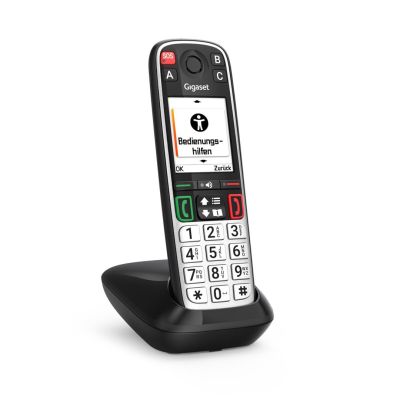 Gigaset EASY 500 Analog/DECT Telephone Caller Name and ID Black, Silver