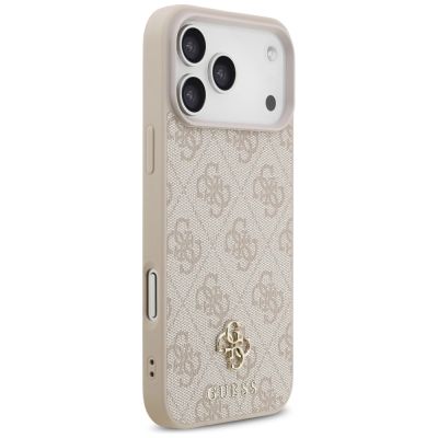 4. Guess 4G Small Classic Logo MagSafe Case for iPhone 17 Pro Max / 18 Pro Max - Pink
