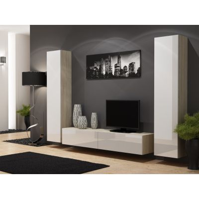 3. VIGO full display cabinet '180' 180/40/30 sonoma/white poland