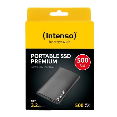 2. 500 GB USB 3.2 External SSD / BLACK INTENSO