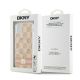 8. DKNY IML Checkered Mono Pattern & Printed Stripes MagSafe case for iPhone 11 / Xr - pink