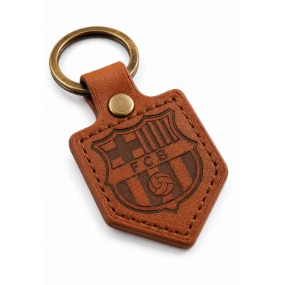 6. FC Barcelona keychain original licensed leather pennant BLL7061