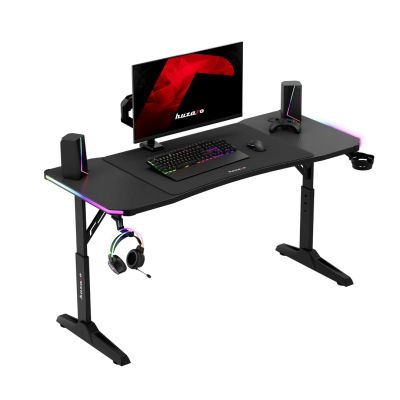 10. Huzaro Hero 3.6 RGB Black Gaming Desk