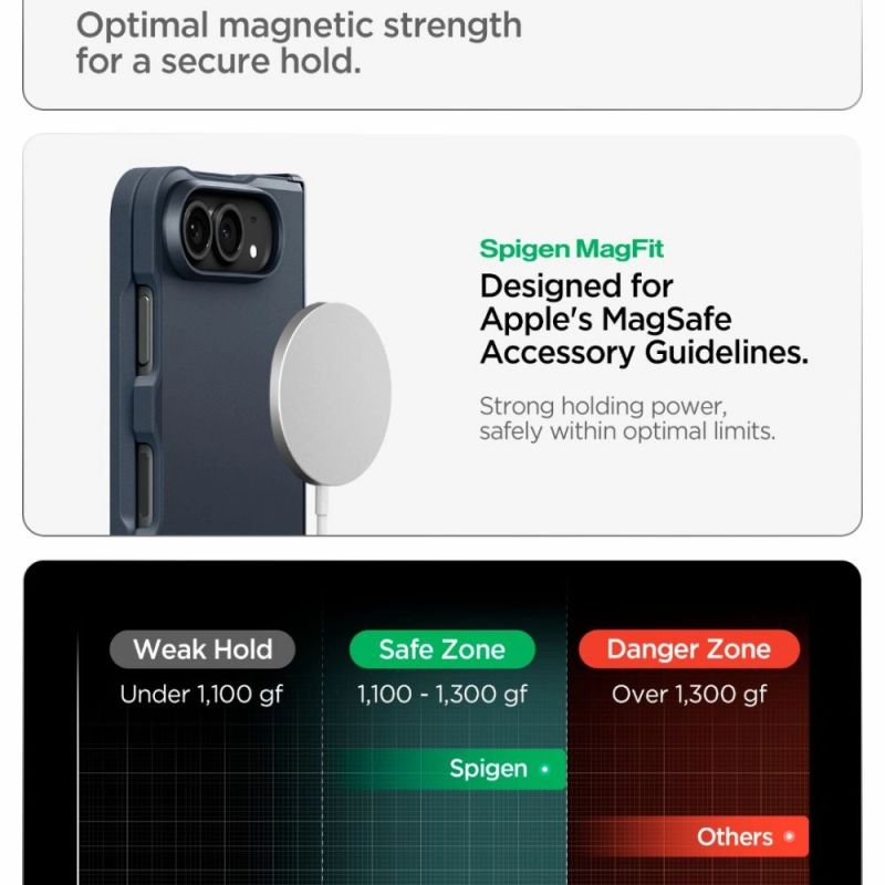 11. Spigen Tough Armor T MagSafe case for iPhone Duo - navy blue