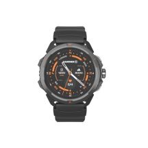 Smart watch with satellite GPS, AMOLED diode, 1.5", waterproof, black