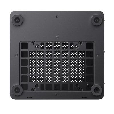 24. Jonsbo TK-0 PC Case, Mini-Tower, Mini-ITX, Tempered Glass, Wood - black