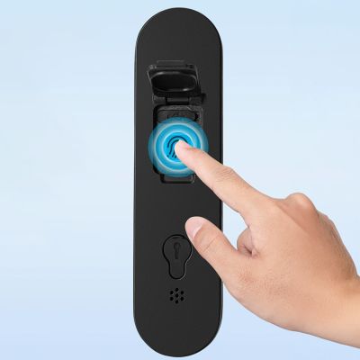 3. Rockbros 32210818001 SMART Bicycle Lock with Fingerprint Reader and Bluetooth Connectivity - Black