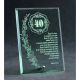 8. Engraved glass trophy