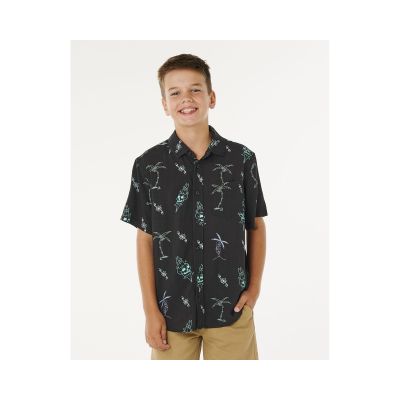 RIP CURL Eternal Shred Ss Shirt-Boy Black