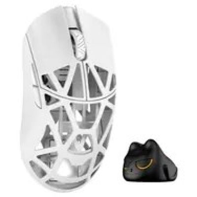 WLMOUSE Beast X Pro Solid Sides Gaming Maus, Omron Optical Switches - weiß