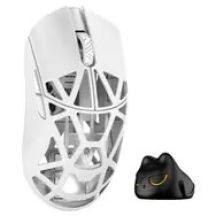 WLMOUSE Beast X Pro Solid Sides Gaming Maus, Omron Optical Switches - weiß