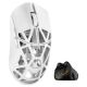 WLMOUSE Beast X Pro Solid Sides Gaming Maus, Omron Optical Switches - weiß